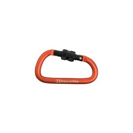 Карабин туристический Naturehike алюмінієвий з муфтою D-type 80 мм NH15A008-D Orange (6927595701621)