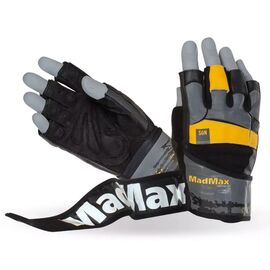 Рукавички для фітнесу MadMax MFG-880 Signature Black/Grey/Yellow XL (MFG-880_XL)