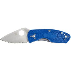 Нож Spyderco Ambitious Serrated Lightweight S35VN Blue (C148SBL)