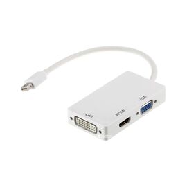 Переходник PowerPlant mini Display Port — HDMI, DVI, VGA (3 в 1) (CA910946)