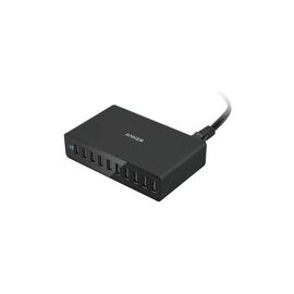 Зарядное устройство Anker PowerPort 10 - 60W 10-port USB PowerIQ (Black) (A2133L11)