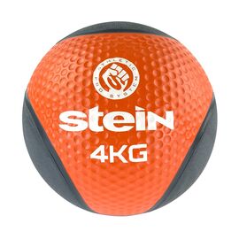 Медбол Stein Чорно-помаранчевий 4 кг (LMB-8017-4)