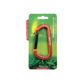 Карабин туристический Naturehike багатофункціональний D-type 80 мм NH15A001-H Orange (6927595717004)