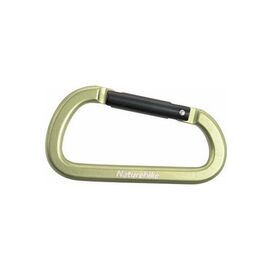 Карабін туристичний Naturehike багатофункціональний D-type 80 мм NH15A001-H Green (6927595717028)