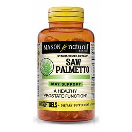Трави Mason Natural З Пальметто екстракт, Простати, Saw Palmetto, 60 ге (MAV12905)