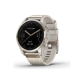Смарт-часы Garmin EPIX PRO (g2), 42mm, Saph, SftGld SS, Crm Hthr Nyln, Excl, GPS (010-02802-20)