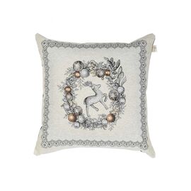 Наволочка Прованс гобеленовая SILVER STAR 45х45см Венчик с оленем (4823093450141)