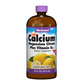 Витаминно-минеральный комплекс Bluebonnet Nutrition Жидкий Кальций Цитрат Магния + Витамин D3, Вкус Лимона, 1 (BLB-00688)