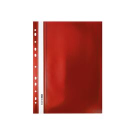 Папка-скоросшиватель Economix А4 с перфорацией, фактура "оранж", красная (E31508-03)