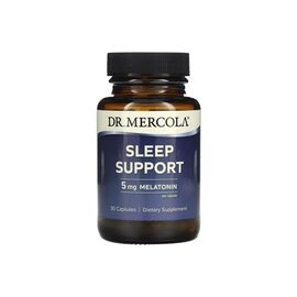 Аминокислота Dr. Mercola Поддержка сна с Мелатонином, 5 мг, Sleep Support, 30 капсул (MCL-21043)