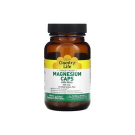 Витаминно-минеральный комплекс Country Life Магний с кремнием, 300 мг, Target-Mins, Magnesium Caps with Silica, 120 вегет¶Магний с кремнием (CLF-02474)