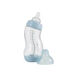Пляшечка для годування Difrax S-bottle Wide антиколікова, силікон, 310 мл (737FE Blue)