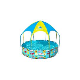 Бассейн BestWay каркасний круглий 244 см Жовто-блакитний (BW 56432)