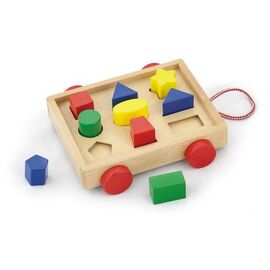 Развивающая игрушка Viga Toys Тележка с блоками (58583)