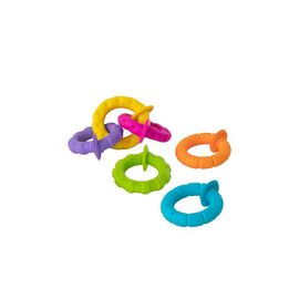 Погремушка Fat Brain Toys набор прорезывателей Гибкие колечки pipSquigz Ringlets (F250ML)