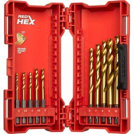Набор сверл Milwaukee по металлу RedHEX HSS-G TiN 10 шт (48894759)