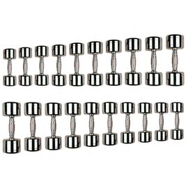 Гантельный набор Stein хромованих гантелей 1-10 кг 10 пар (DB3002 (1-10))