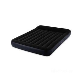 Матрац надувний Intex Dura-Beam велюр 152 х 203 х 25 см Чорний (Intex 64143)