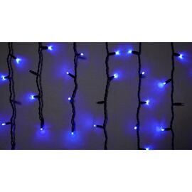 Гирлянда Delux ICICLE flash 75LED 2 х 0.7 м синий/черный IP44 EN (90012958)