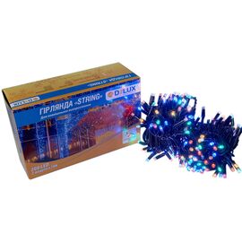 Гирлянда Delux STRING flash 200LED 20 м мульти/черный IP44 EN (90012980)