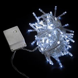 Гирлянда Delux STRING С 100 LED 5m белый/прозрачный IP20 (90009494)