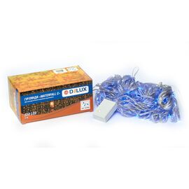 Гирлянда Delux Waterfall С 320LED 3х3 м синий/прозрачный IP20 (90018008)