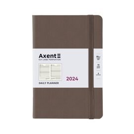 Еженедельник Axent 2024 Partner Soft Diamond 145 x 210 мм, ореховый (8818-24-56-A)