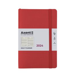 Еженедельник Axent 2024 Partner Soft Skin 145 x 210 мм, красный (8810-24-06-A)