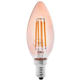 Лампочка Delux BL37B 4 Вт 2700K amber 220В E14 filament 3шт (90016734)