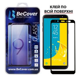 Стекло защитное BeCover Full Glue Cover Samsung Galaxy J6 2018 SM-J600 Black (703140)