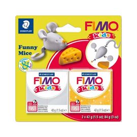 Набор для творчества Fimo Kids Веселый мышонок 2 цвета х 42 г (4007817057254)