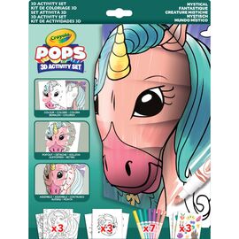 Набор для творчества Crayola POPS 3D "Мистические создания" с 7 фломастерами (04-2803)