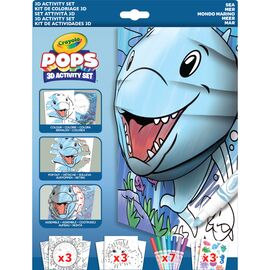 Набор для творчества Crayola POPS 3D Подводный мир с 7 фломастерами (04-2805)