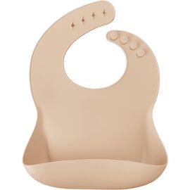 Слюнявчик MinikOiOi Basics-Bib силіконовий 100 (Bubble Beige) (101020057)