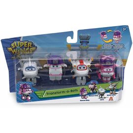 Игровой набор Super Wings Transform-a-bots, 4 фигурки-трансформеры, Диззи спасатель, З (EU720040G)