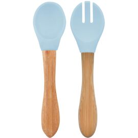 Набір дитячого посуду MinikOiOi Dig In ложка та виделка силіконові Mineral Blue (101060056)