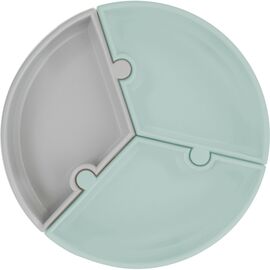 Тарілка дитяча MinikOiOi Puzzle секційна - River Green / Powder Grey (101050055)