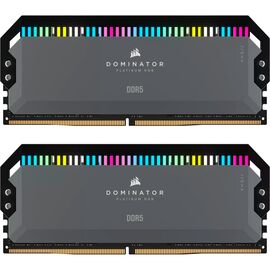 Модуль пам'яті для комп'ютера DDR5 32GB (2x16GB) 6000 MHz Dominator Platinum RGB Gray Corsair (CMT32GX5M2D6000Z36)