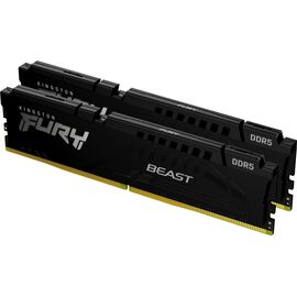Модуль памяти для компьютера DDR5 16GB (2x8GB) 4800 MHz Beast Black Kingston Fury (ex.HyperX) (KF548C38BBK2-16)