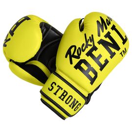 Боксерские перчатки Benlee Chunky B PU-шкіра 8oz Жовті (199261 (Neon yellow) 8 oz.)