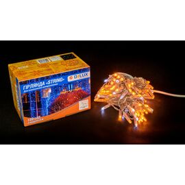 Гирлянда Delux String 100LED 10m (2*5m) 20 бел flash желт/прозр IP44 EN (90015188)