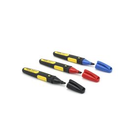 Маркер Stanley FatMax, 3шт, стойкие чернила, черный, красный, синий (0-47-315)