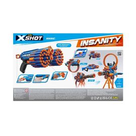 Игрушечное оружие Zuru X-Shot Быстрострельный бластер Insanity-Manic (24 патронов) (36603R)