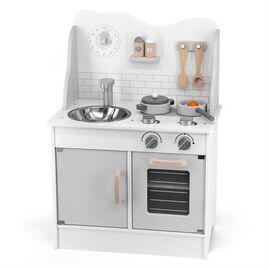 Игровой набор Viga Toys кухня из дерева с аксессуарами PolarB серая (44049)