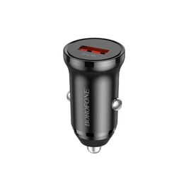 Зарядное устройство BOROFONE BZ18 single port QC3.0 car charger USB Black (BZ18B)