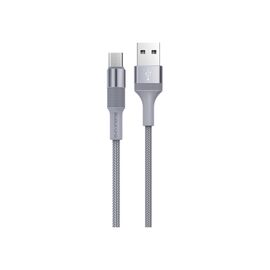Дата кабель USB 2.0 AM to Micro 5P 1.0m BX21 Outstanding 2.4A Gray BOROFONE (BX21MMG)