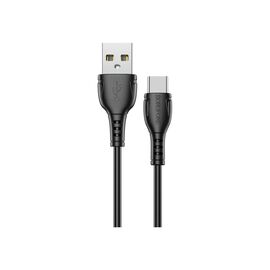 Дата кабель USB 2.0 AM to Type-C 1.0m BX51 Triumph 3A Black BOROFONE (BX51CB)