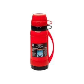 Термос Stenson зі скляною колбою 2 чашки 1.0л Червоний (Stenson MT-3321 red)
