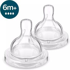 Соска Philips AVENT Анти-Колик, быстрый поток, от 6 мес. 2 шт (SCY764/02)