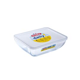 Форма для выпечки Pyrex Daily з кришкою прямокутна 22 х 17 см 1.3 л (342P000/3046)